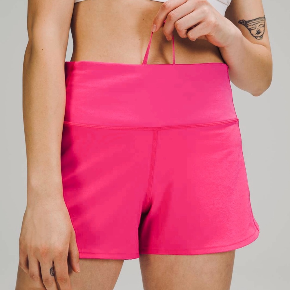Lululemon Speed Up High-Rise Lined Shorts 4” - Sz 2, Lip Gloss Running Athletic